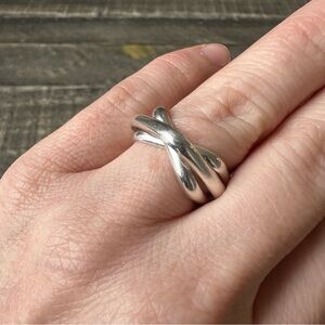 Sterling Silver Triple Rolling Trinity Ring